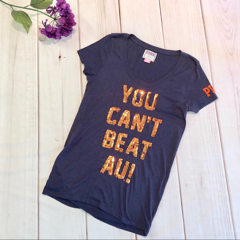 Pink by Victoria’s Secret Auburn Sequin T Medium